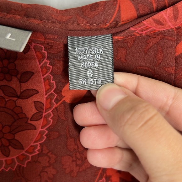 Kate Hill Silk Paisley Vintage Midi Skirt 6 - Picture 5 of 7